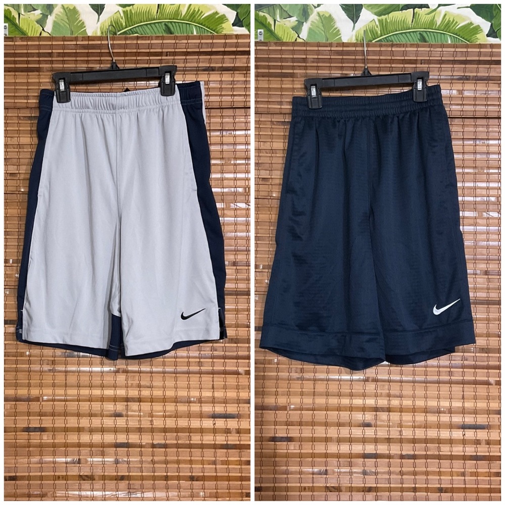 2 Pairs Nike Dri Fit Basketball Shorts Youth XL or Mens Small
